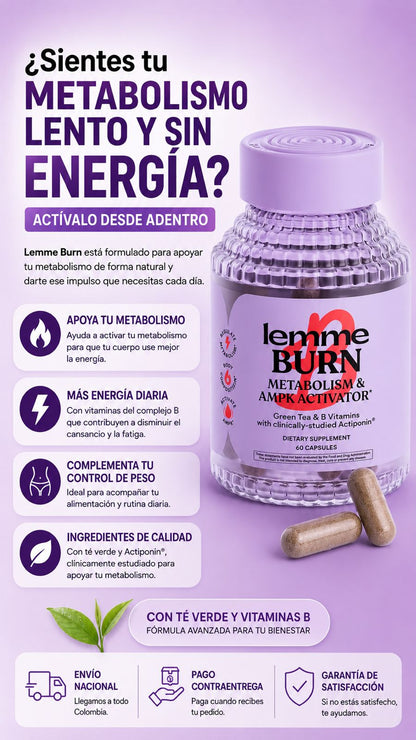 DOS (2) FRASCOS DE LEMME BURN- APOYA TU METABOLISMO Y ENERGIA DIARIA🔥  (POCAS UNIDADES)
